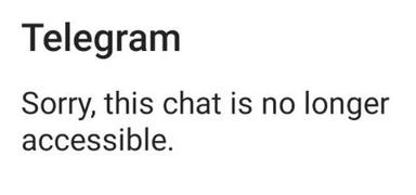 Telegram Dieser Chat ist nicht mehr zugänglich
