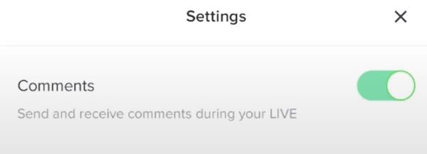 TikTok Live-Kommentare ausblenden