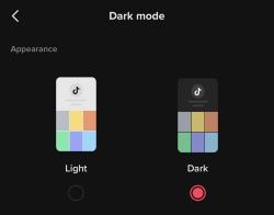 TikTok Dark Mode Android 2021