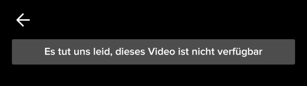 Es tut uns leid dieses Video ist nicht verfügbar