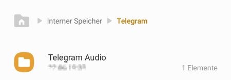 Telegram Sprachnachricht als Klingelton