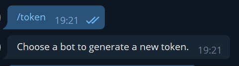 Telegram Token anzeigen